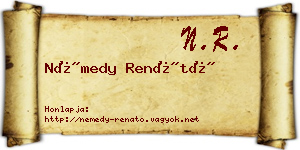 Némedy Renátó névjegykártya
