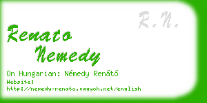 renato nemedy business card